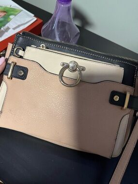 Women’s Tri-Color Crossbody Bag- Poppy & Peonies